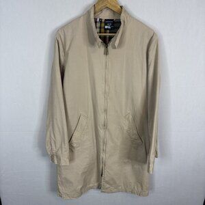 Drop Dead‎ Tan Harrington Style Jacket Plaid Lining Mens Medium